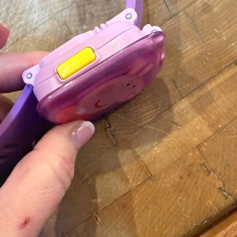 Peppa Pig Purple Pink Kids Character Learning Watch VTECH with Sound